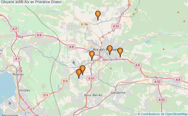 plan Citoyens actifs Aix en Provence Associations citoyens actifs Aix en Provence : 6 associations