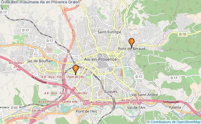 plan Civilisation musulmane Aix en Provence Associations civilisation musulmane Aix en Provence : 3 associations