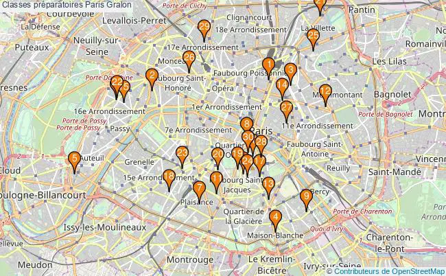 plan Classes préparatoires Paris Associations classes préparatoires Paris : 35 associations