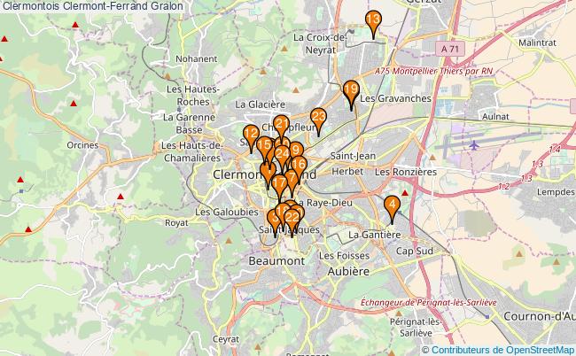 plan Clermontois Clermont-Ferrand Associations clermontois Clermont-Ferrand : 32 associations