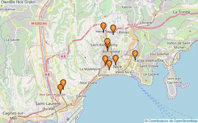 plan Clientèle Nice Associations Clientèle Nice : 10 associations