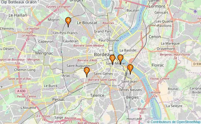 plan Clip Bordeaux Associations clip Bordeaux : 5 associations