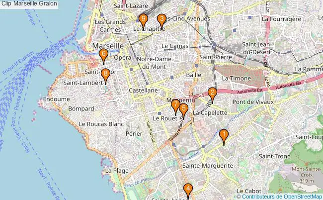 plan Clip Marseille Associations clip Marseille : 10 associations