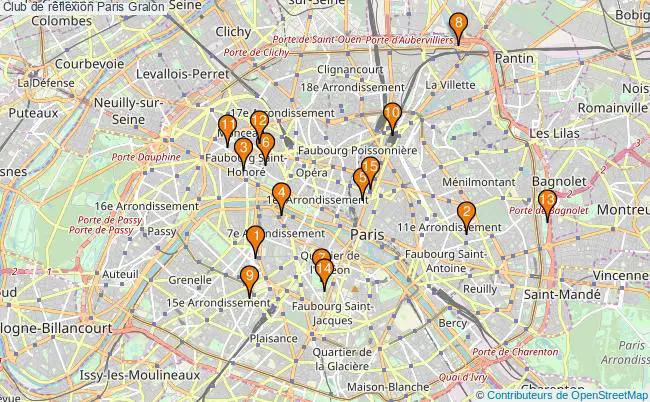 plan Club de réflexion Paris Associations club de réflexion Paris : 19 associations