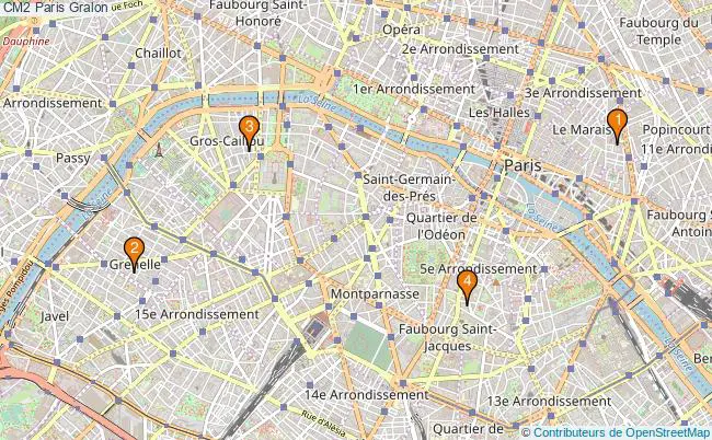 plan CM2 Paris Associations CM2 Paris : 4 associations