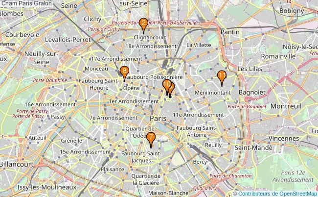 plan Cnam Paris Associations Cnam Paris : 16 associations