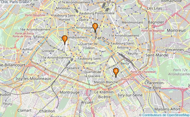 plan CNIL Paris Associations CNIL Paris : 5 associations