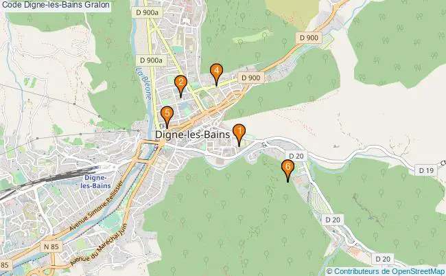 plan Code Digne-les-Bains Associations code Digne-les-Bains : 7 associations