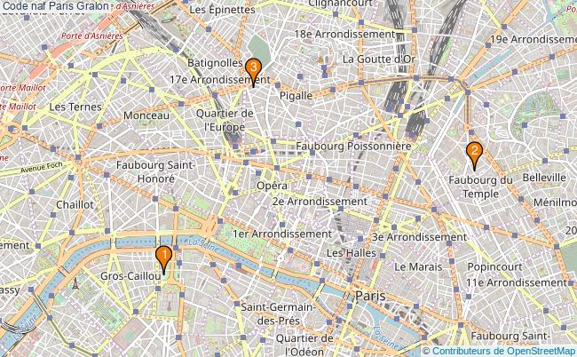 plan Code naf Paris Associations code naf Paris : 4 associations