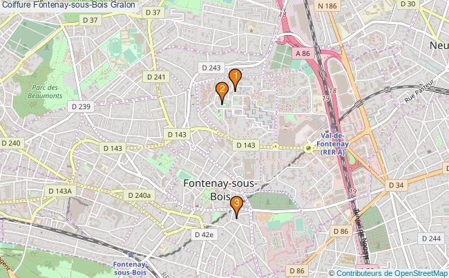 plan Coiffure Fontenay-sous-Bois Associations coiffure Fontenay-sous-Bois : 3 associations