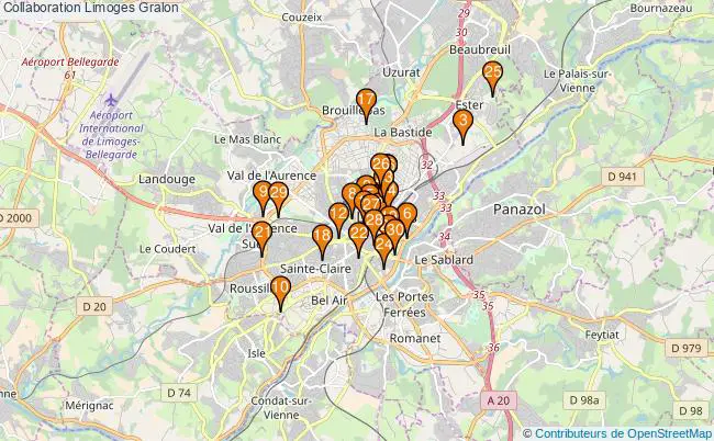 plan Collaboration Limoges Associations Collaboration Limoges : 39 associations