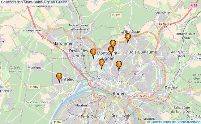 plan Collaboration Mont-Saint-Aignan Associations Collaboration Mont-Saint-Aignan : 8 associations