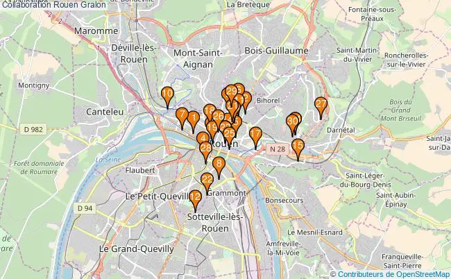 plan Collaboration Rouen Associations Collaboration Rouen : 38 associations