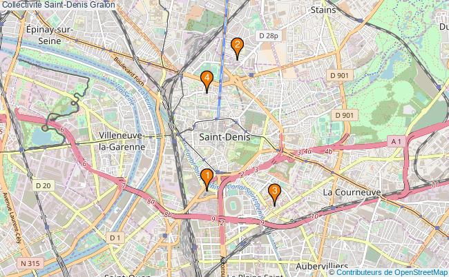 plan Collectivité Saint-Denis Associations collectivité Saint-Denis : 4 associations