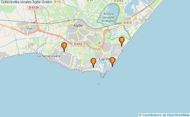 plan Collectivités locales Agde Associations collectivités locales Agde : 4 associations