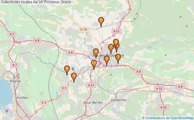 plan Collectivités locales Aix en Provence Associations collectivités locales Aix en Provence : 12 associations