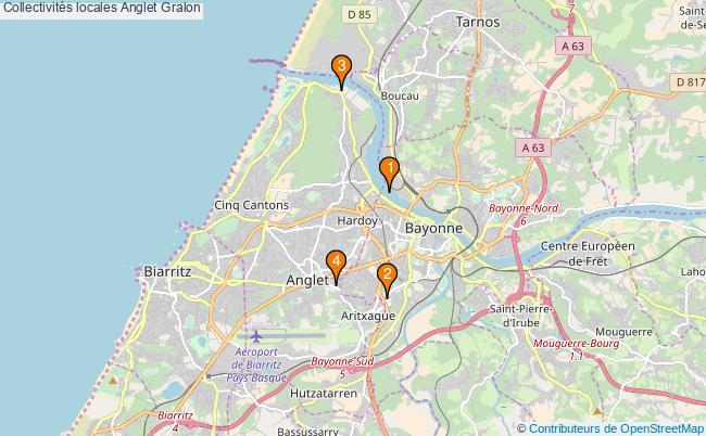 plan Collectivités locales Anglet Associations collectivités locales Anglet : 4 associations