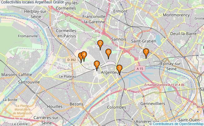plan Collectivités locales Argenteuil Associations collectivités locales Argenteuil : 8 associations