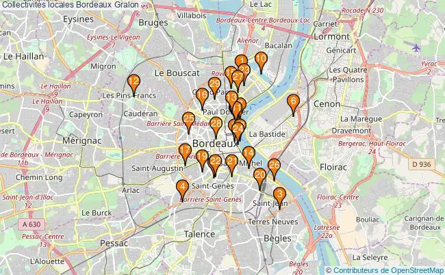 plan Collectivités locales Bordeaux Associations collectivités locales Bordeaux : 35 associations