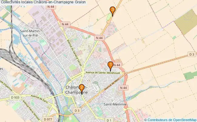 plan Collectivités locales Châlons-en-Champagne Associations collectivités locales Châlons-en-Champagne : 3 associations