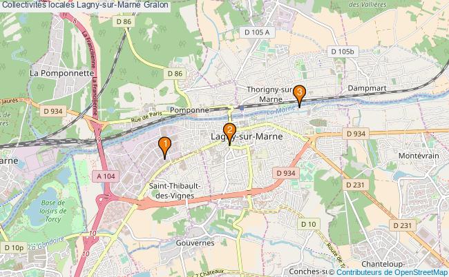 plan Collectivités locales Lagny-sur-Marne Associations collectivités locales Lagny-sur-Marne : 3 associations