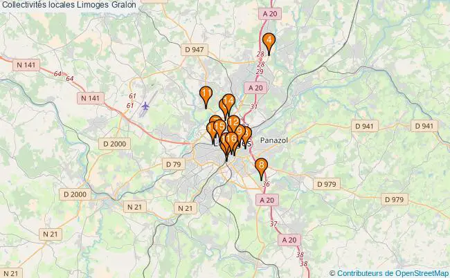 plan Collectivités locales Limoges Associations collectivités locales Limoges : 16 associations