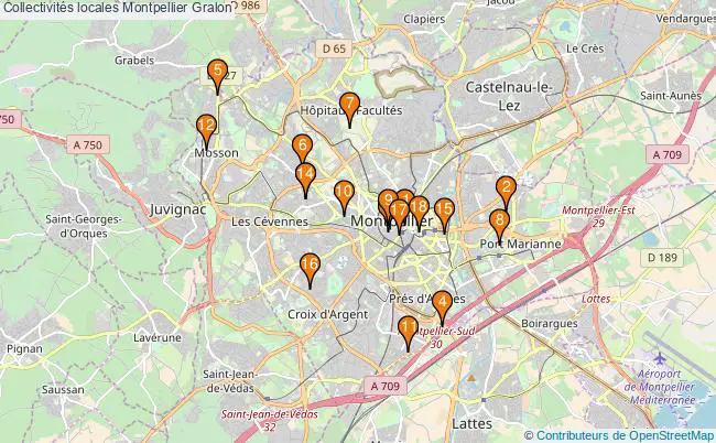 plan Collectivités locales Montpellier Associations collectivités locales Montpellier : 21 associations