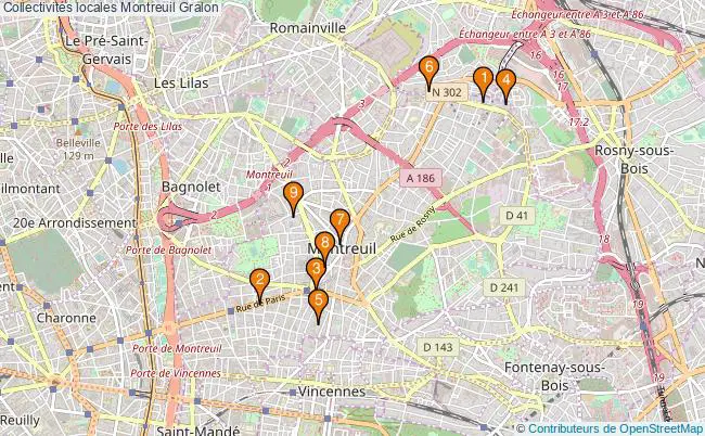 plan Collectivités locales Montreuil Associations collectivités locales Montreuil : 9 associations