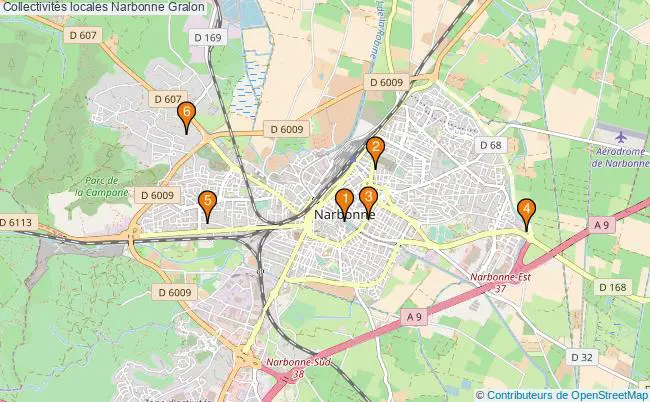 plan Collectivités locales Narbonne Associations collectivités locales Narbonne : 6 associations