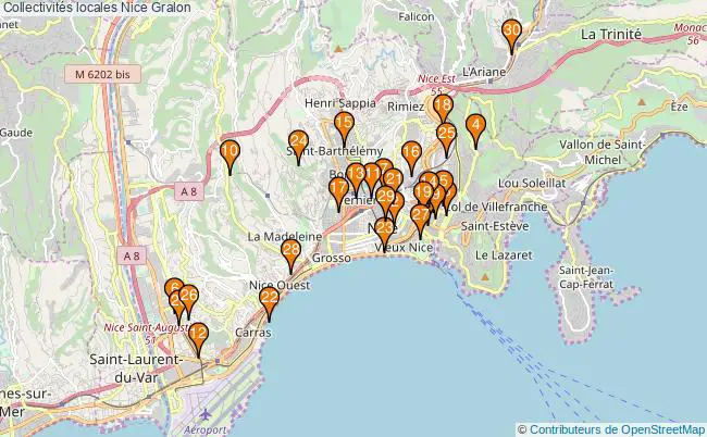 plan Collectivités locales Nice Associations collectivités locales Nice : 30 associations