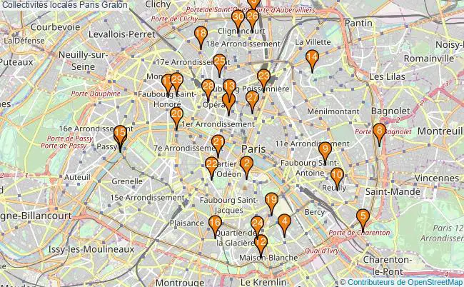 plan Collectivités locales Paris Associations collectivités locales Paris : 228 associations