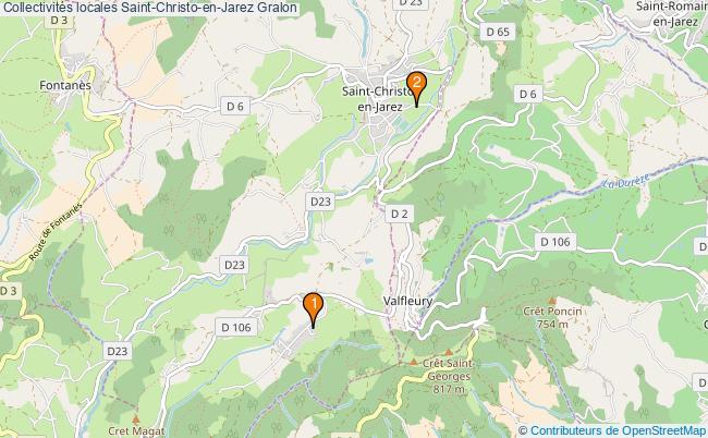 plan Collectivités locales Saint-Christo-en-Jarez Associations collectivités locales Saint-Christo-en-Jarez : 2 associations