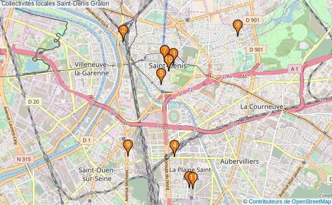 plan Collectivités locales Saint-Denis Associations collectivités locales Saint-Denis : 11 associations