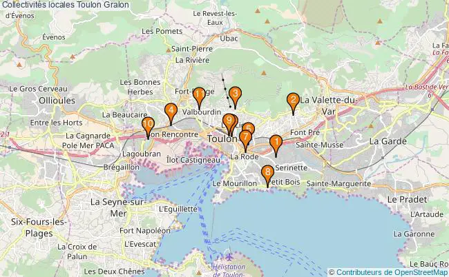 plan Collectivités locales Toulon Associations collectivités locales Toulon : 14 associations