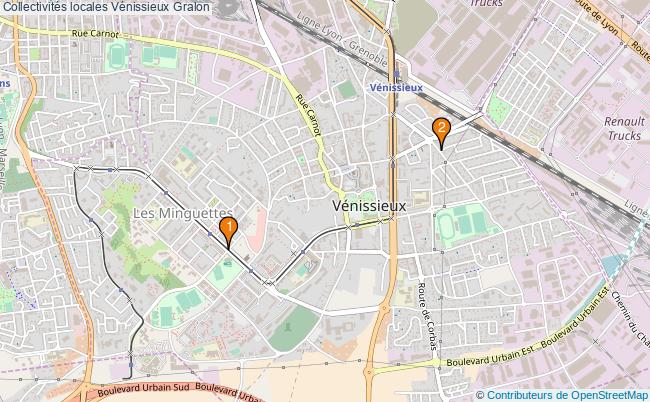 plan Collectivités locales Vénissieux Associations collectivités locales Vénissieux : 3 associations