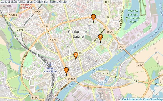plan Collectivités territoriales Chalon-sur-Saône Associations collectivités territoriales Chalon-sur-Saône : 4 associations