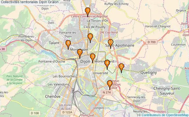 plan Collectivités territoriales Dijon Associations collectivités territoriales Dijon : 13 associations