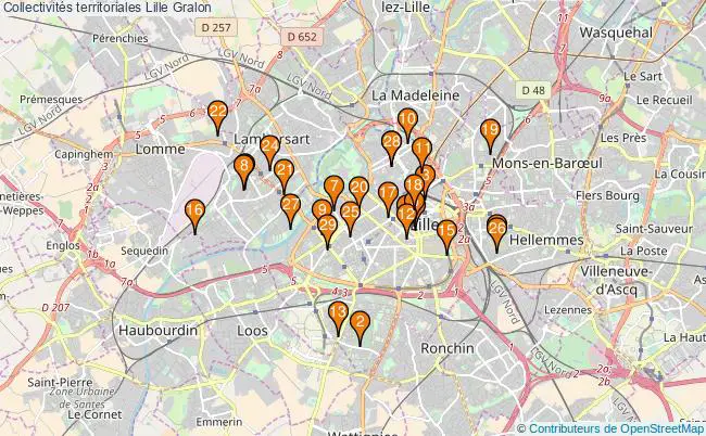 plan Collectivités territoriales Lille Associations collectivités territoriales Lille : 32 associations