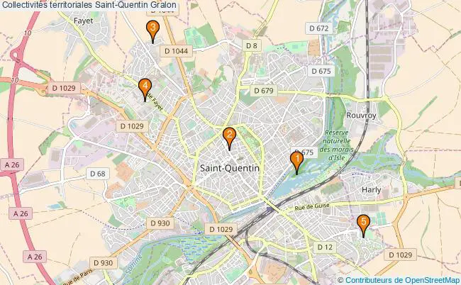 plan Collectivités territoriales Saint-Quentin Associations collectivités territoriales Saint-Quentin : 5 associations