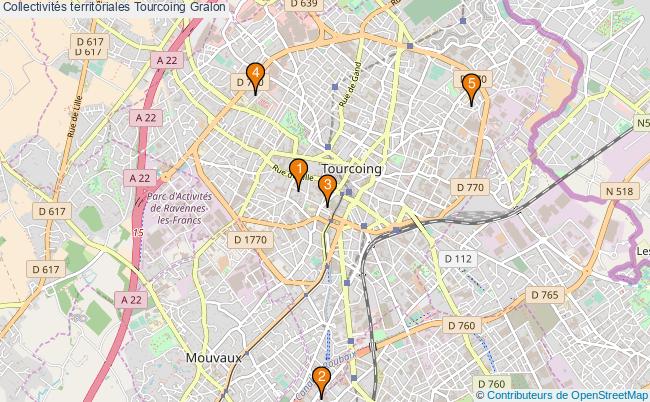 plan Collectivités territoriales Tourcoing Associations collectivités territoriales Tourcoing : 5 associations