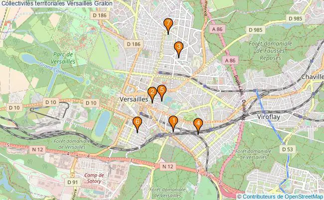 plan Collectivités territoriales Versailles Associations collectivités territoriales Versailles : 11 associations
