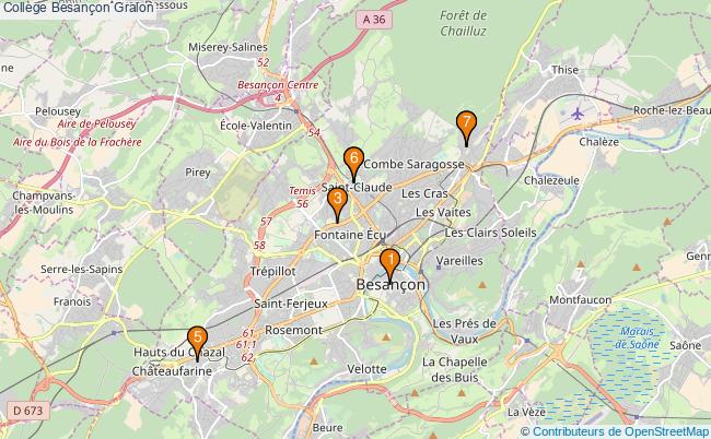 plan Collège Besançon Associations collège Besançon : 7 associations