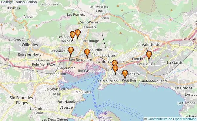 plan Collège Toulon Associations collège Toulon : 8 associations