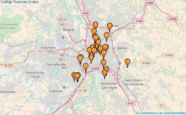 plan Collège Toulouse Associations collège Toulouse : 31 associations