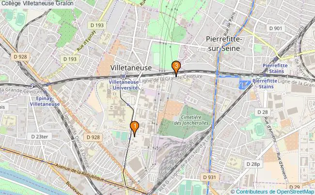 plan Collège Villetaneuse Associations collège Villetaneuse : 3 associations