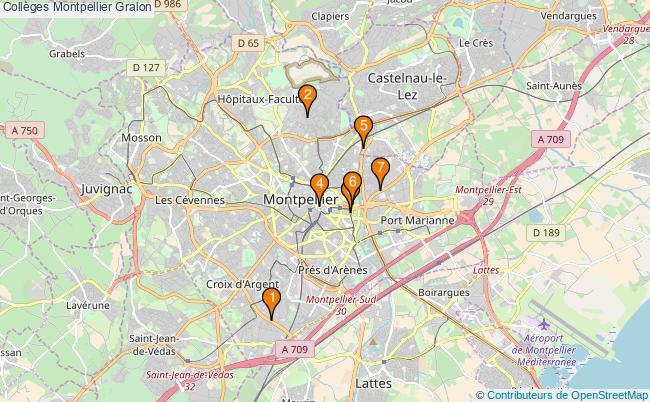 plan Collèges Montpellier Associations collèges Montpellier : 7 associations