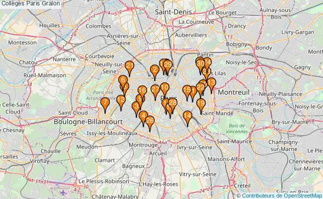 plan Collèges Paris Associations collèges Paris : 66 associations