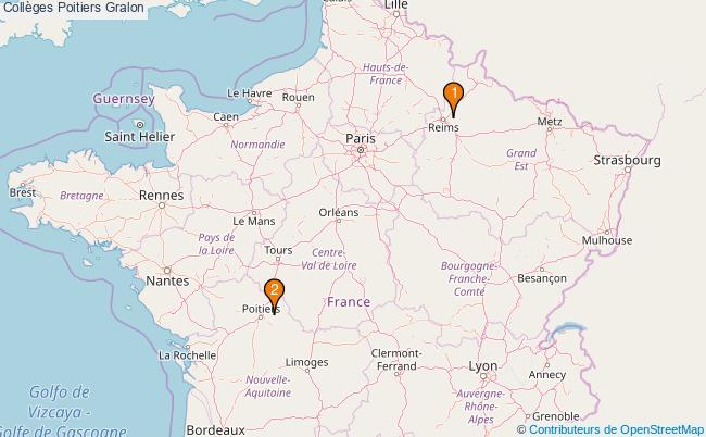 plan Collèges Poitiers Associations collèges Poitiers : 4 associations