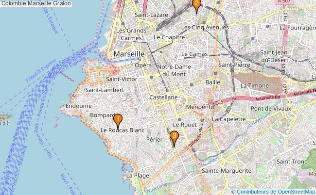plan Colombie Marseille Associations Colombie Marseille : 3 associations