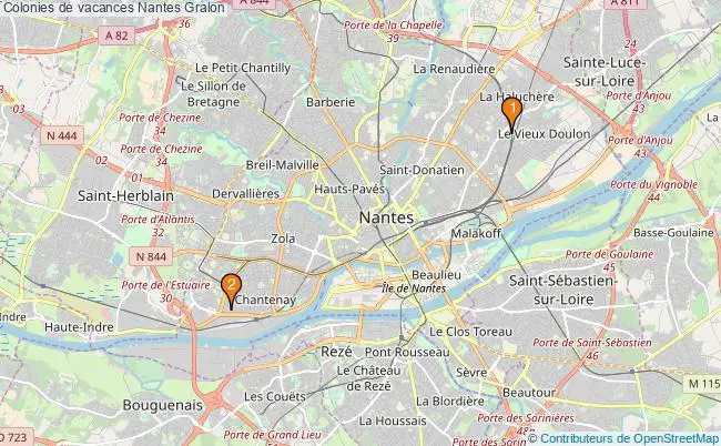 plan Colonies de vacances Nantes Associations colonies de vacances Nantes : 3 associations